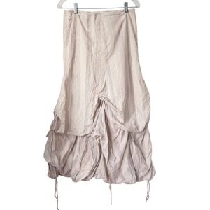 Polli Says... Pinstripe Bubble Hem Maxi Skirt pinstriped 2